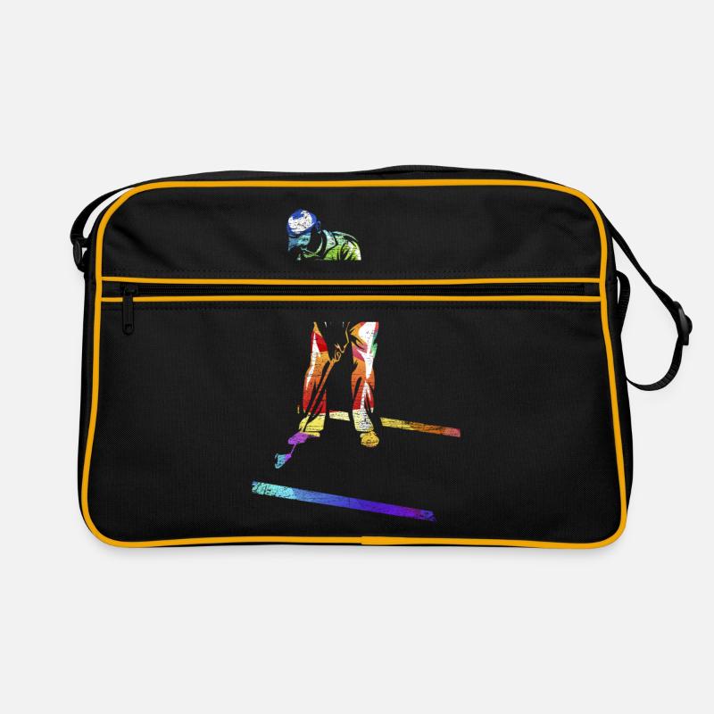 Minigolf Geschenk - Retro Tasche - Schwarz/Gold
