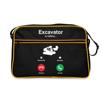 Excavatrice - Sac Retro - noir/or - Devant