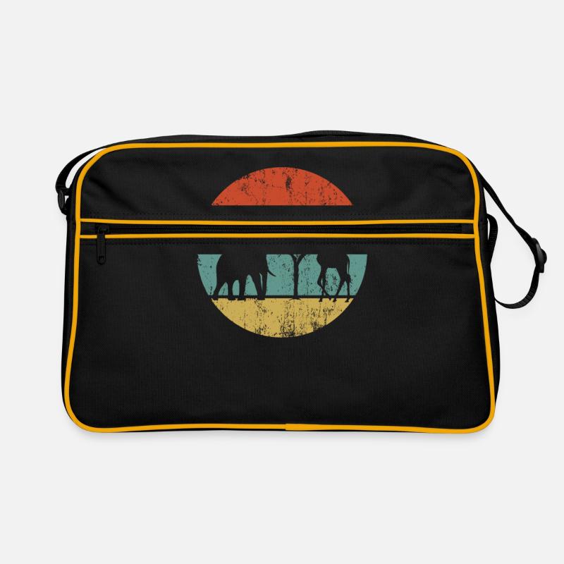 Safari - Retro Tasche - Schwarz/Gold