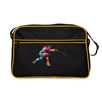 Escrime - Sac Retro - noir/or - Devant