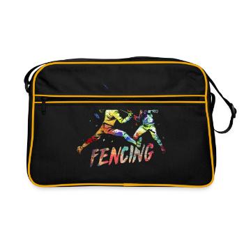 Escrime - Sac Retro - noir/or - Devant