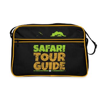 Safari - Retro Tasche - Schwarz/Gold - Vorne