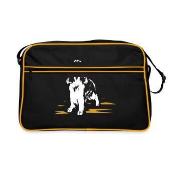 English Springer Spaniel - Retro Bag - black/gold - Front