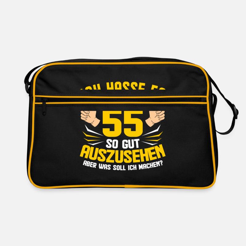 55. Geburtstag Retro Tasche