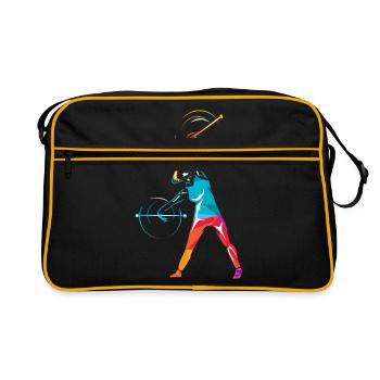 Baton Twirling - Sac Retro - noir/or - Devant