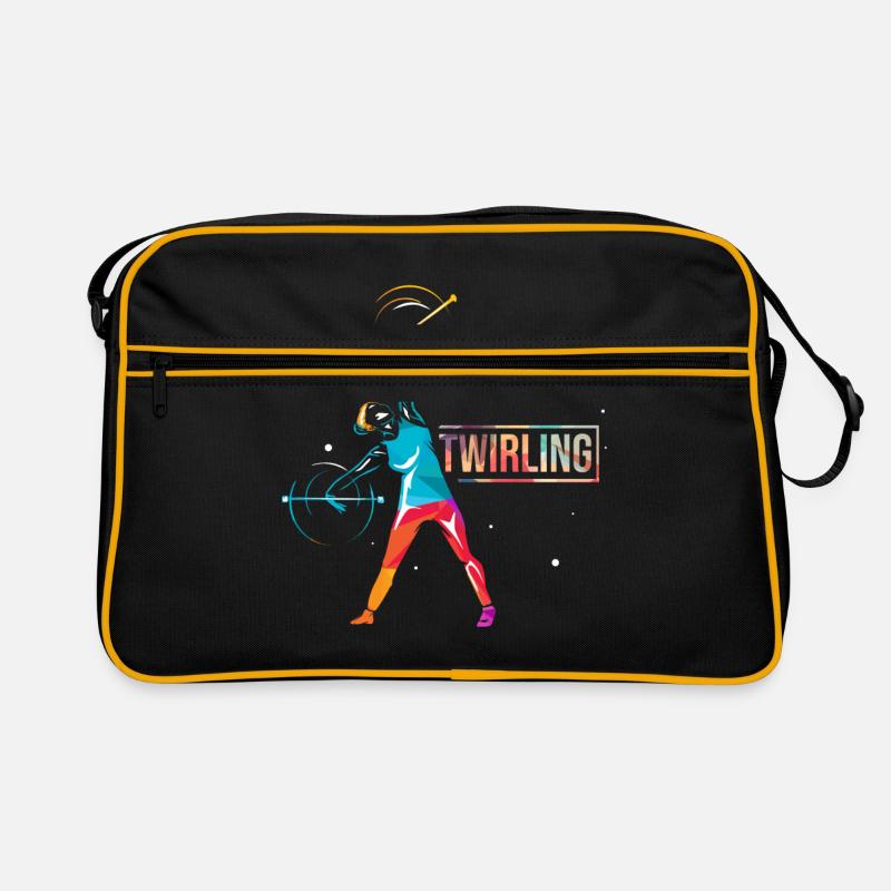 Baton Twirling Geschenk Retro Tasche