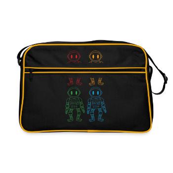 robot - Retro Bag - black/gold - Front