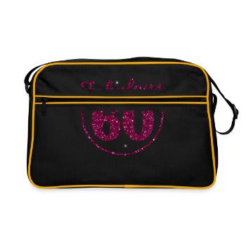 60e anniversaire - Sac Retro - noir/or - Devant