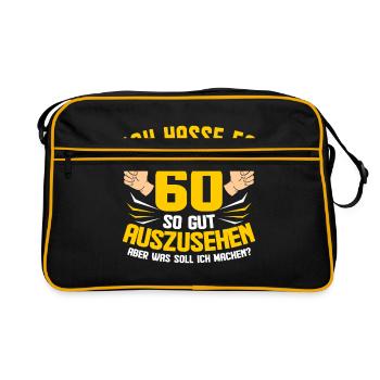 60e anniversaire - Sac Retro - noir/or - Devant