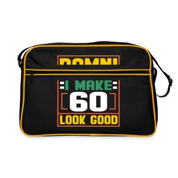 60e anniversaire - Sac Retro - noir/or - Devant