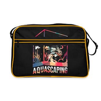 Aquascaping Geschenk - Retro Tasche - Schwarz/Gold - Vorne