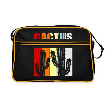 cactus - Retro Bag - black/gold - Front