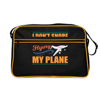 plane - Retro Bag - black/gold - Front