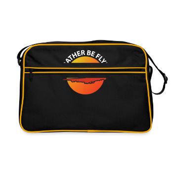 plane - Retro Bag - black/gold - Front