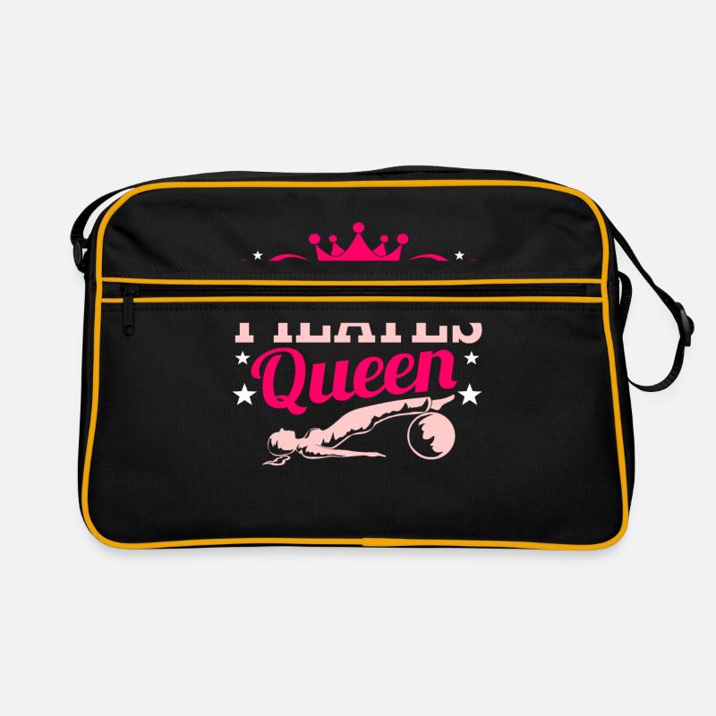 Pilates - Retro Tasche - Schwarz/Gold