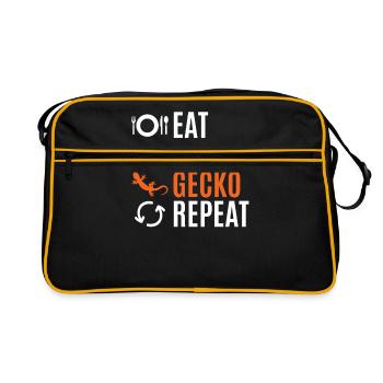 Gecko - Retro Bag - black/gold - Front