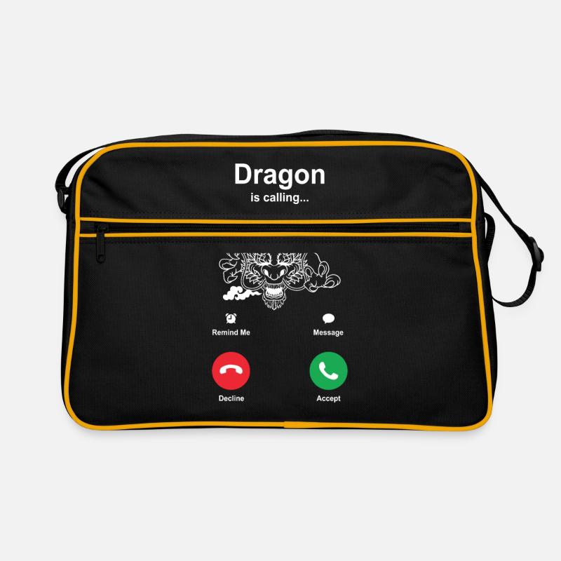 Dragon - Sac Retro - noir/or