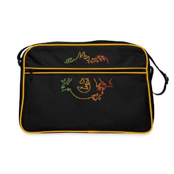 Dragon - Sac Retro - noir/or - Devant
