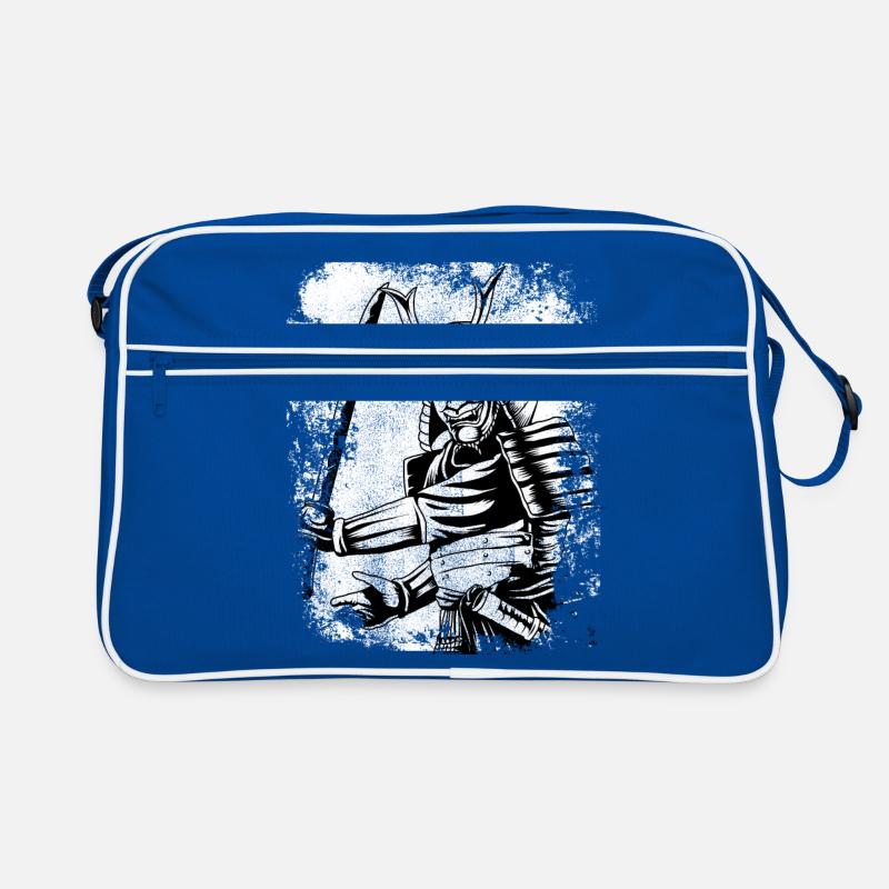 Retro samurai warrior shirt 7 virtues japan Retro Bag