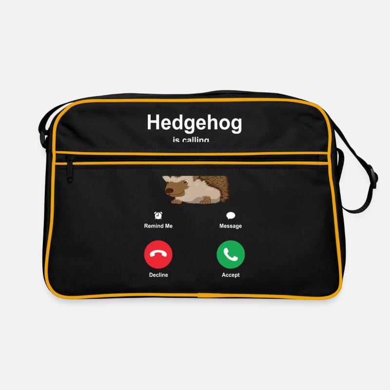 Hedgehog - Retro Bag - black/gold