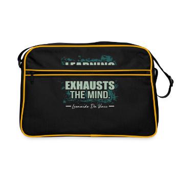 Leonardo da Vinci - Retro Tasche - Schwarz/Gold - Vorne