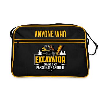 Excavatrice - Sac Retro - noir/or - Devant