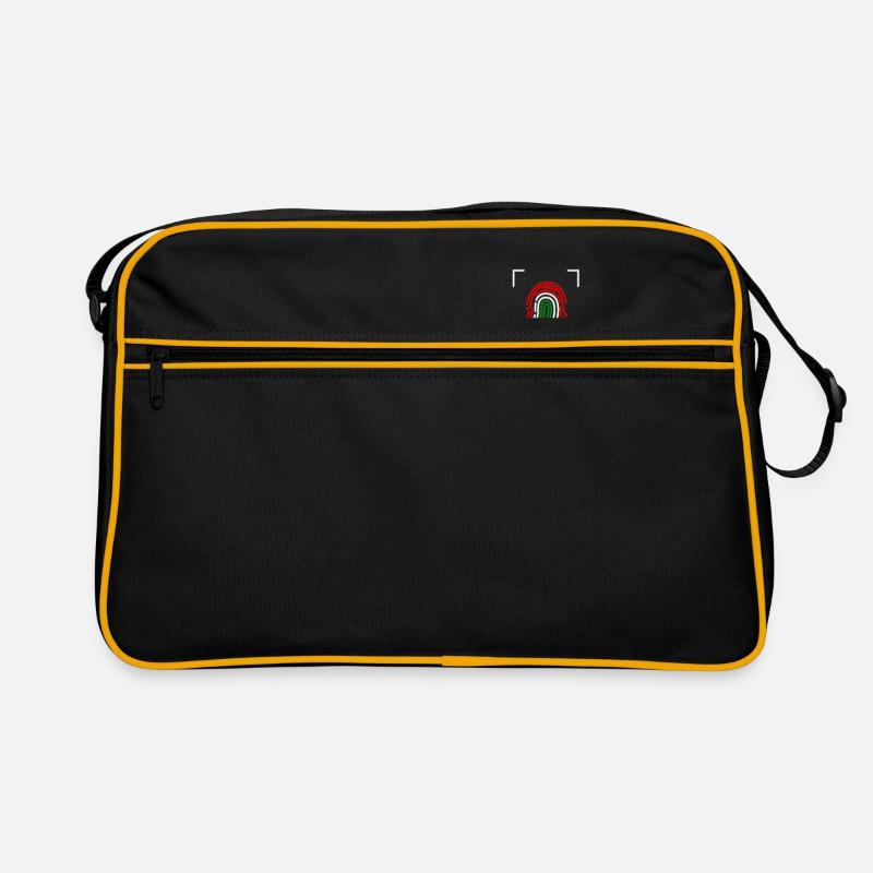 Italien - Retro Tasche - Schwarz/Gold