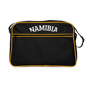 Namibia - Retro Tasche - Schwarz/Gold - Vorne