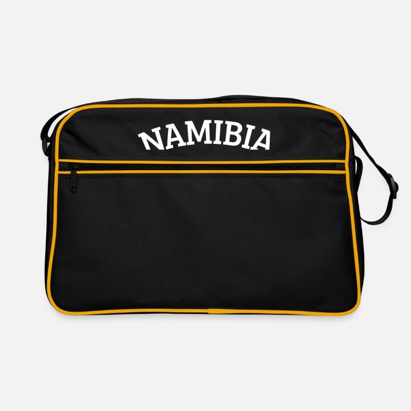 Namibia - Retro Tasche - Schwarz/Gold
