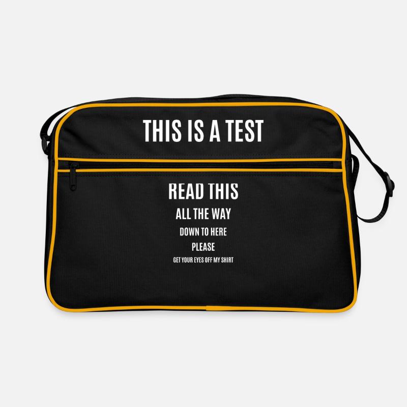 Lustiges Zitat Retro Tasche