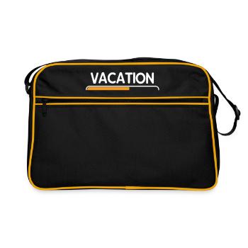 Citation drôle - Sac Retro - noir/or - Devant