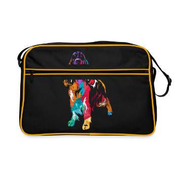English Springer Spaniel - Retro Bag - black/gold - Front