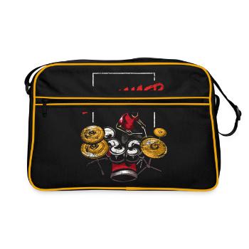 Schlagzeug Caisse claire Band - Sac Retro - noir/or - Devant