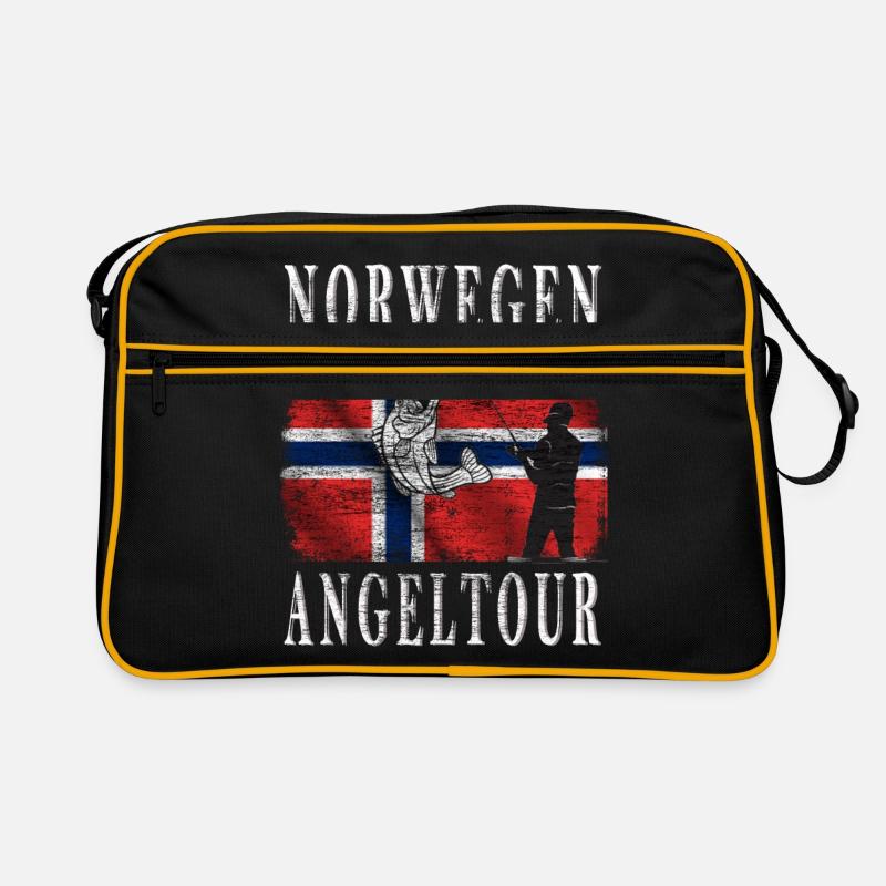 Norwegen Angeltour Retro Tasche