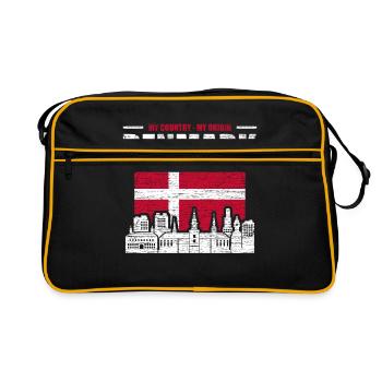 Denmark - Retro Bag - black/gold - Front