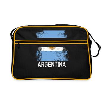 Argentinien - Retro Tasche - Schwarz/Gold - Vorne