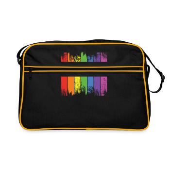 Rainbow - Retro Bag - black/gold - Front