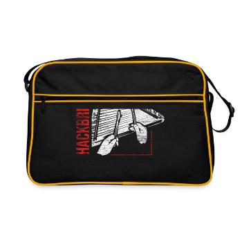 Boîte cithare dulcimer - Sac Retro - noir/or - Devant