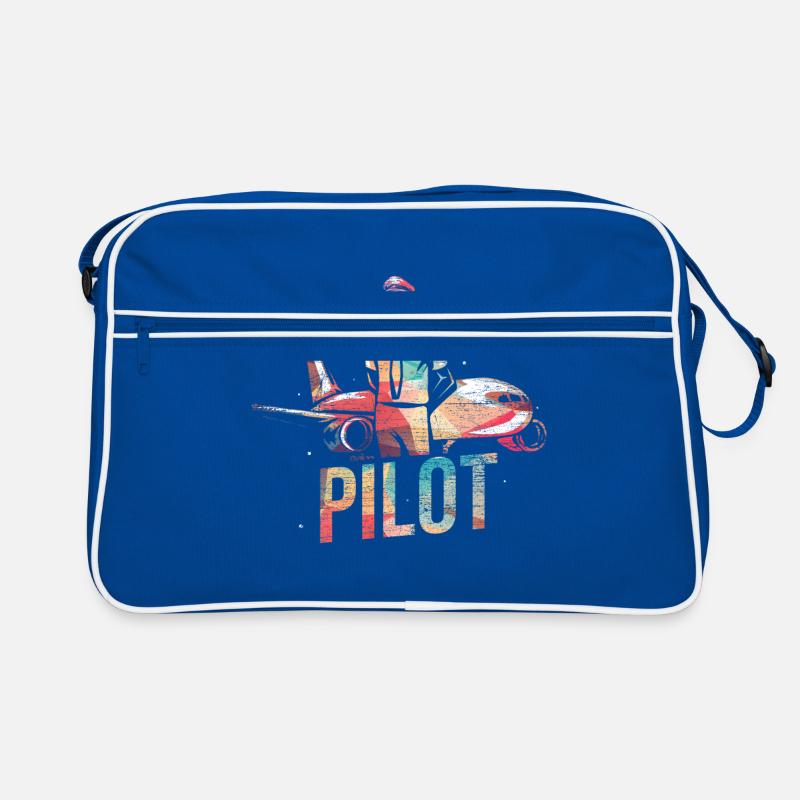 Flugzeug Pilot Retro Tasche