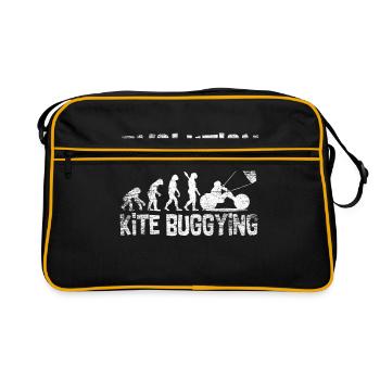Evolution du kite buggying - Sac Retro - noir/or - Devant