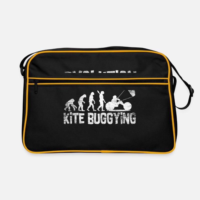 Evolution Kite Buggying - Retro Tasche - Schwarz/Gold