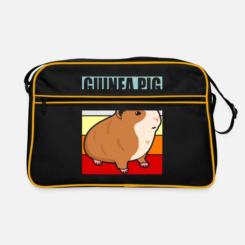 Cochon d'Inde - Sac Retro - noir/or