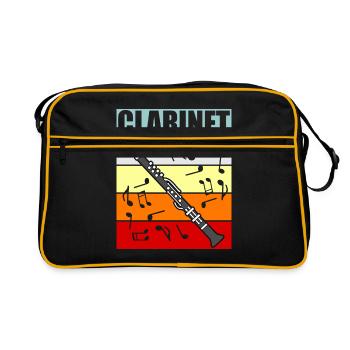 clarinette - Sac Retro - noir/or - Devant