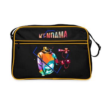 Kendama - Sac Retro - noir/or - Devant