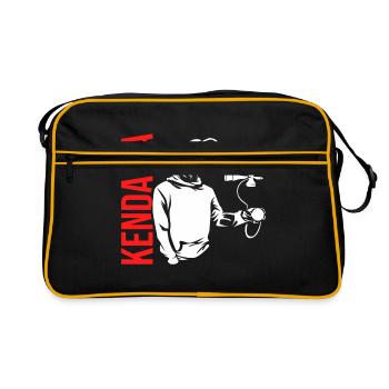 Kendama Hiragana Japon - Sac Retro - noir/or - Devant