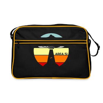 Area 51 - Retro Bag - black/gold - Front