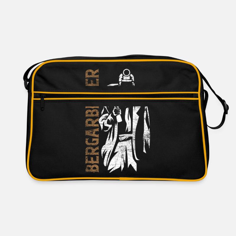 Bergmann Bergbau Kumpel Retro Tasche