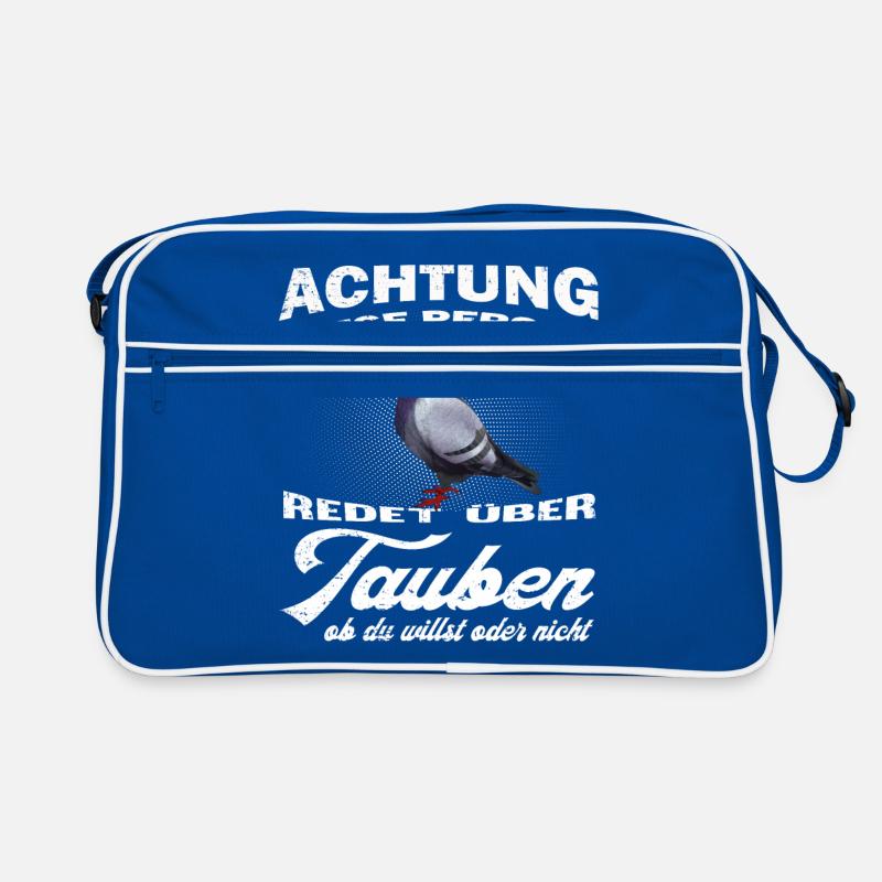 Tauben Taube lustiger Spruch Brieftaube Geschenk Retro Tasche