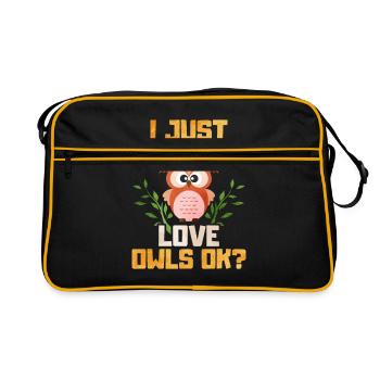 owl - Retro Bag - black/gold - Front
