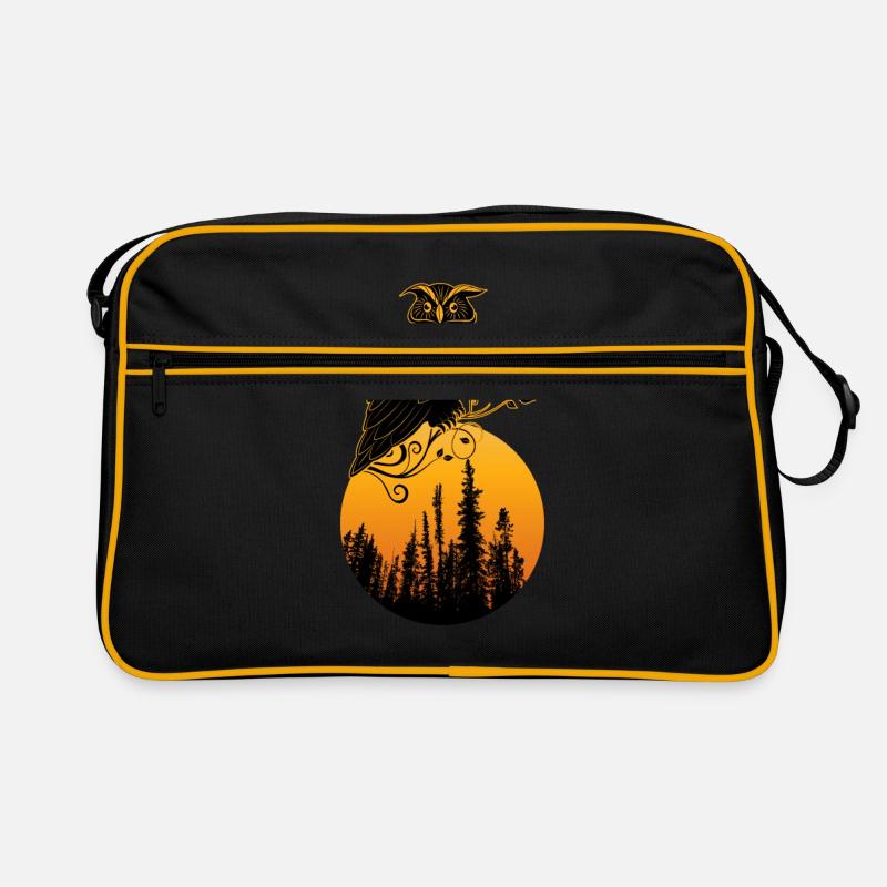 Idée cadeau mignon oiseau hibou Sac Retro
